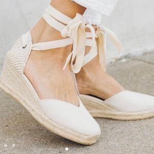 Genuine cream espadrilles